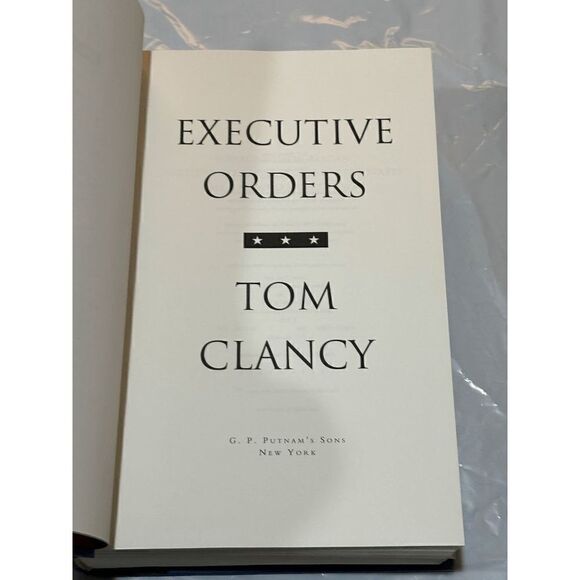 Executive Orders (Jack Ryan #8) by Tom Clancy 1996 1st Ed 1st Print HB DJ VGC!! - Picture 8 of 10